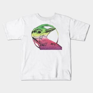 Genderfae Watercolour Woodpecker | Pride Bird Kids T-Shirt